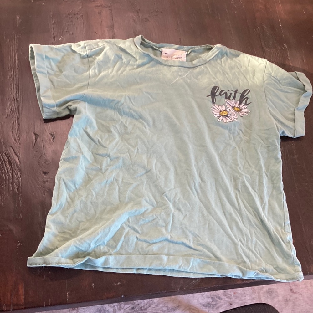 Pastel Green cute crop shirt